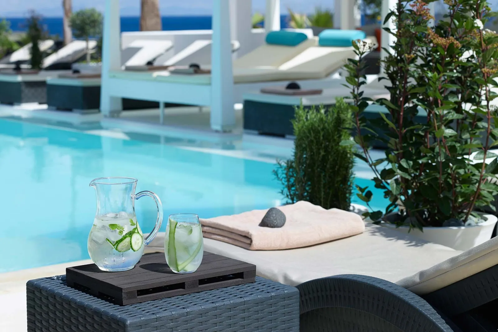 Pool Area - Aurora Luxury Suites