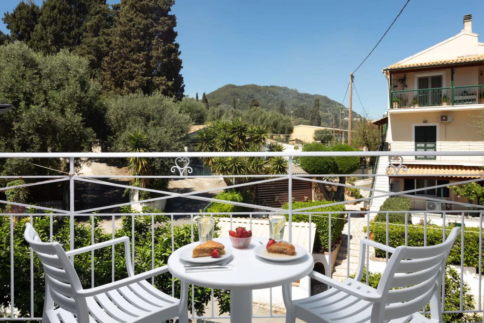Comfort Studio with Balcony

Just 30 meters from the beach, our Comfort Studio with Balcony offers a double or two single beds, a private bathroom, and a kitchenette. Enjoy peaceful mornings and sunsets from your private, serene balcony.