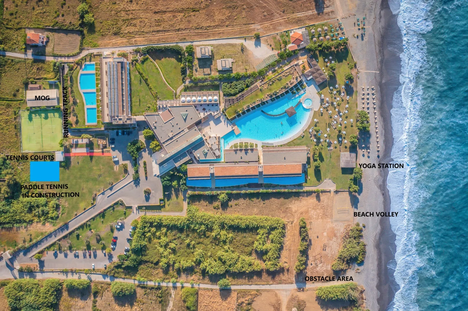 Map of Outdors Sports Facilities