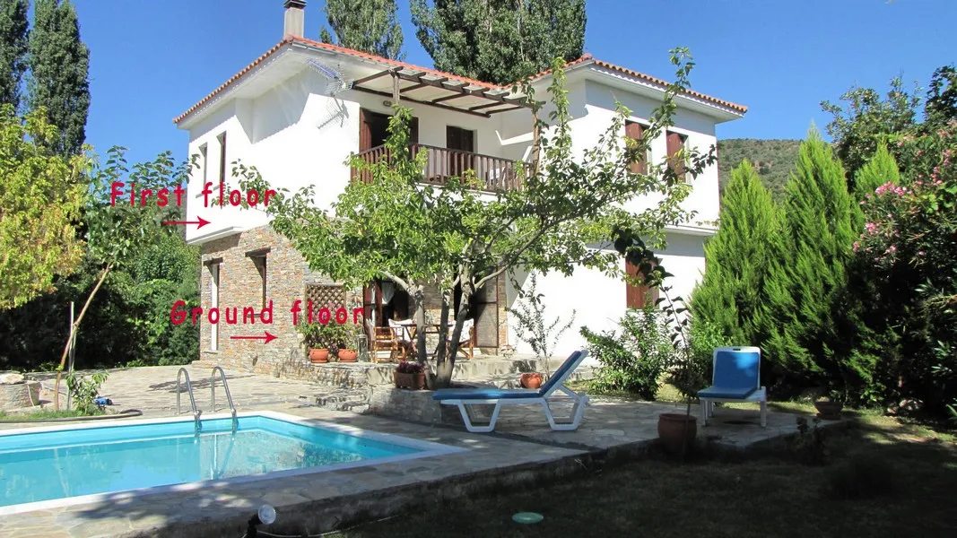 El Villa with pool in Horto Pelion