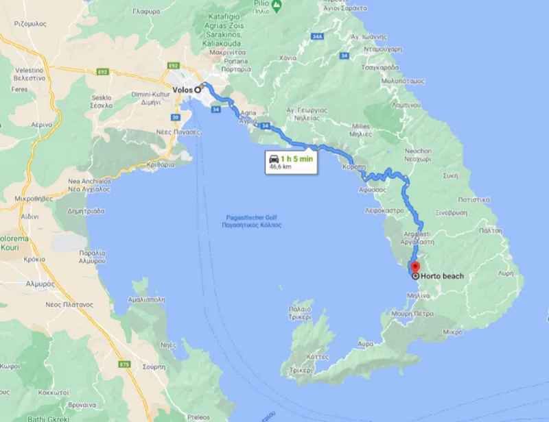 Location der Villa Notus