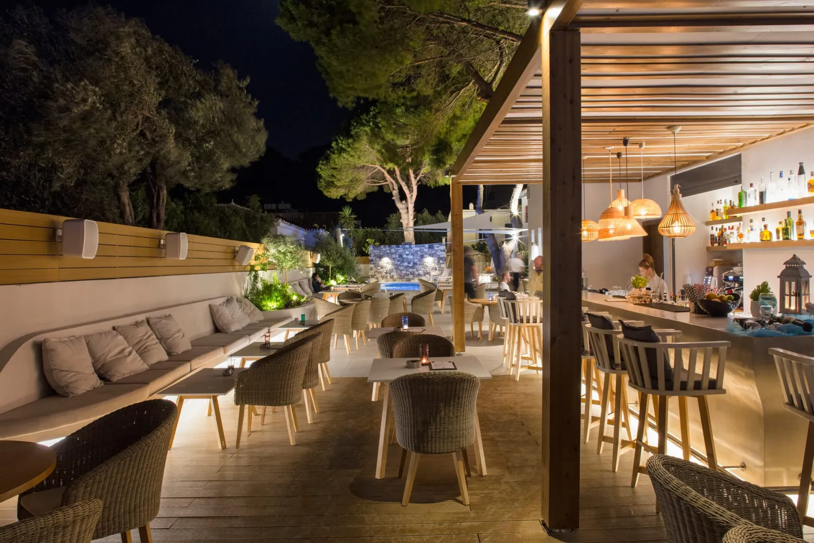 Pool Bar at sister hotel Samian Mare