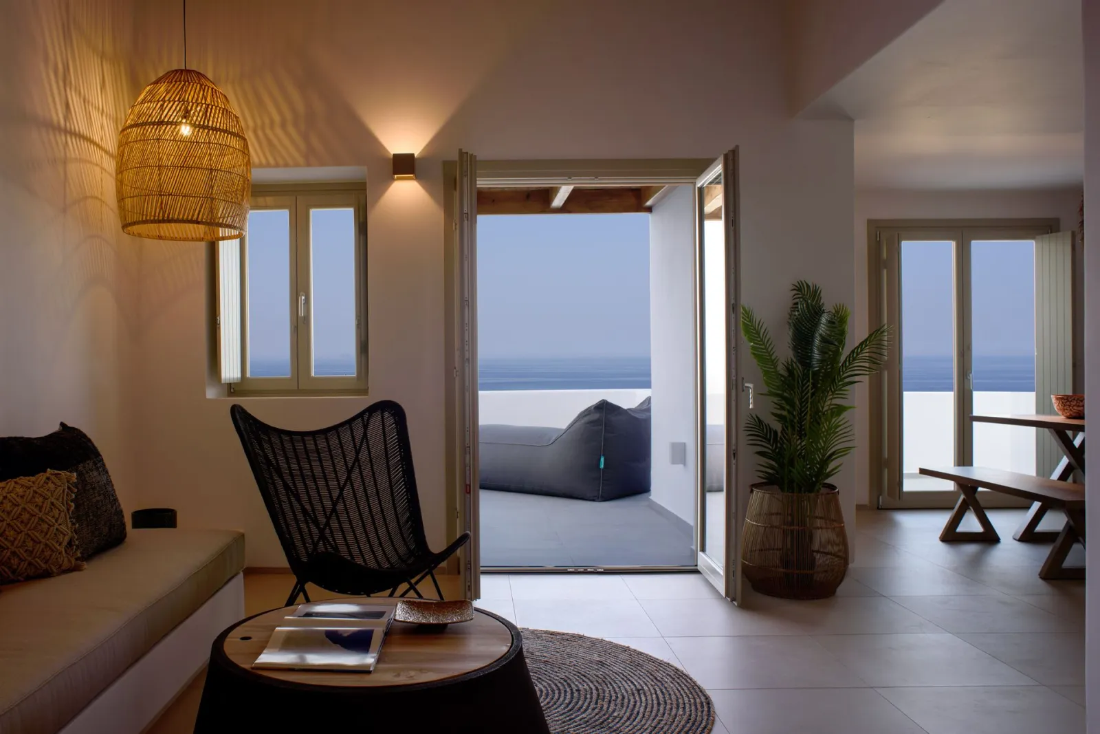 Executive 2 Bedroom Suite with Private Pool - Spacious living room with sofa bed