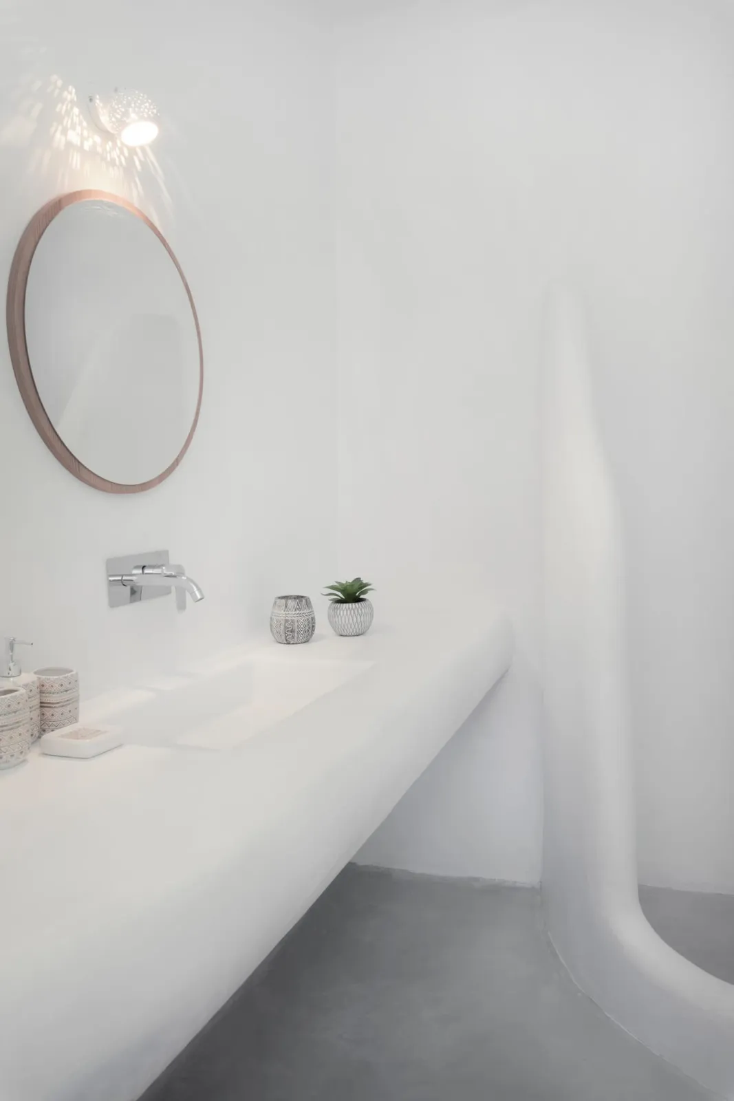 Our Cycladic inspired bathroom