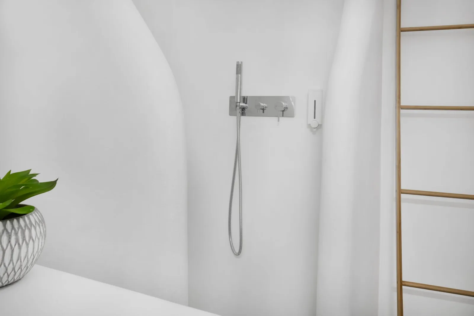 Our Cycladic inspired bathroom