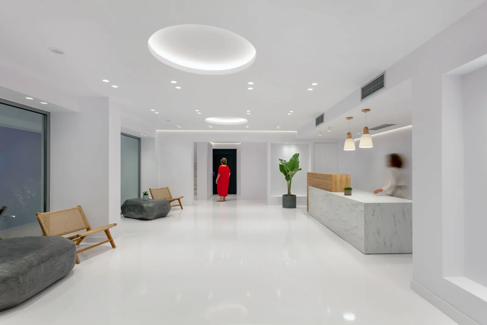 Hotel reception area