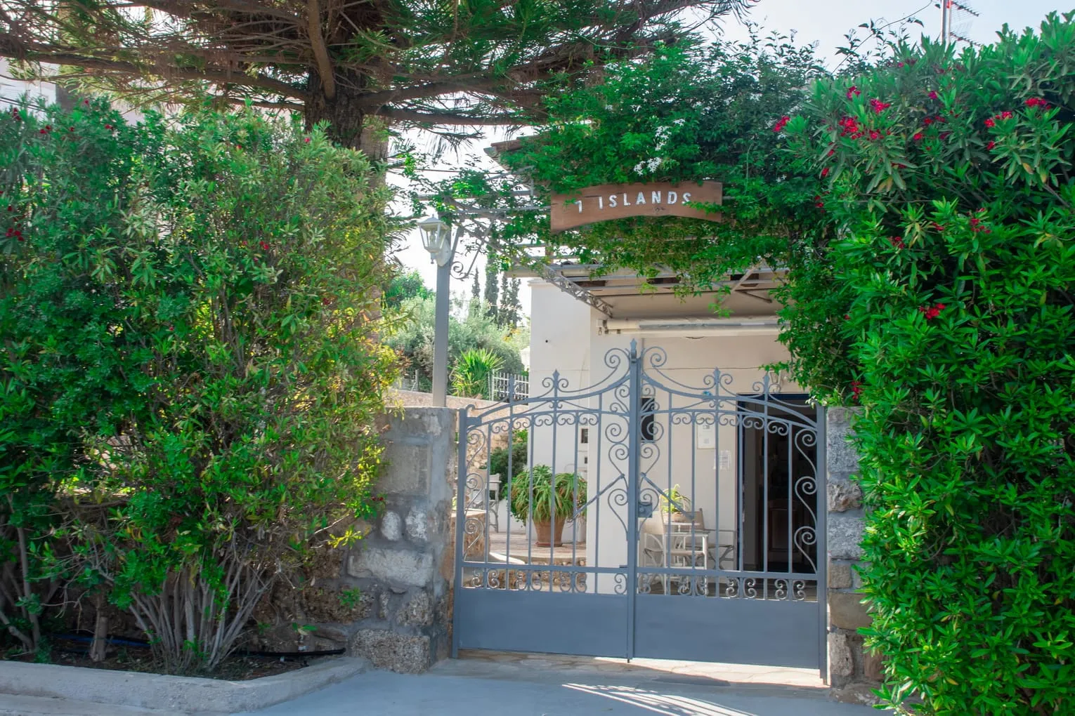 Central entrance of accommodation