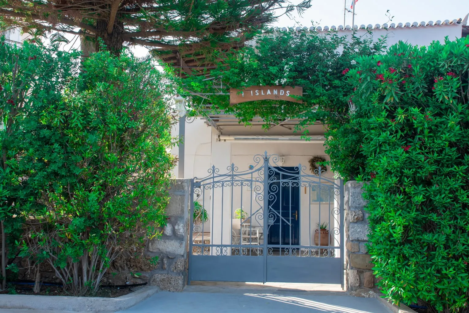 Central entrance of accommodation