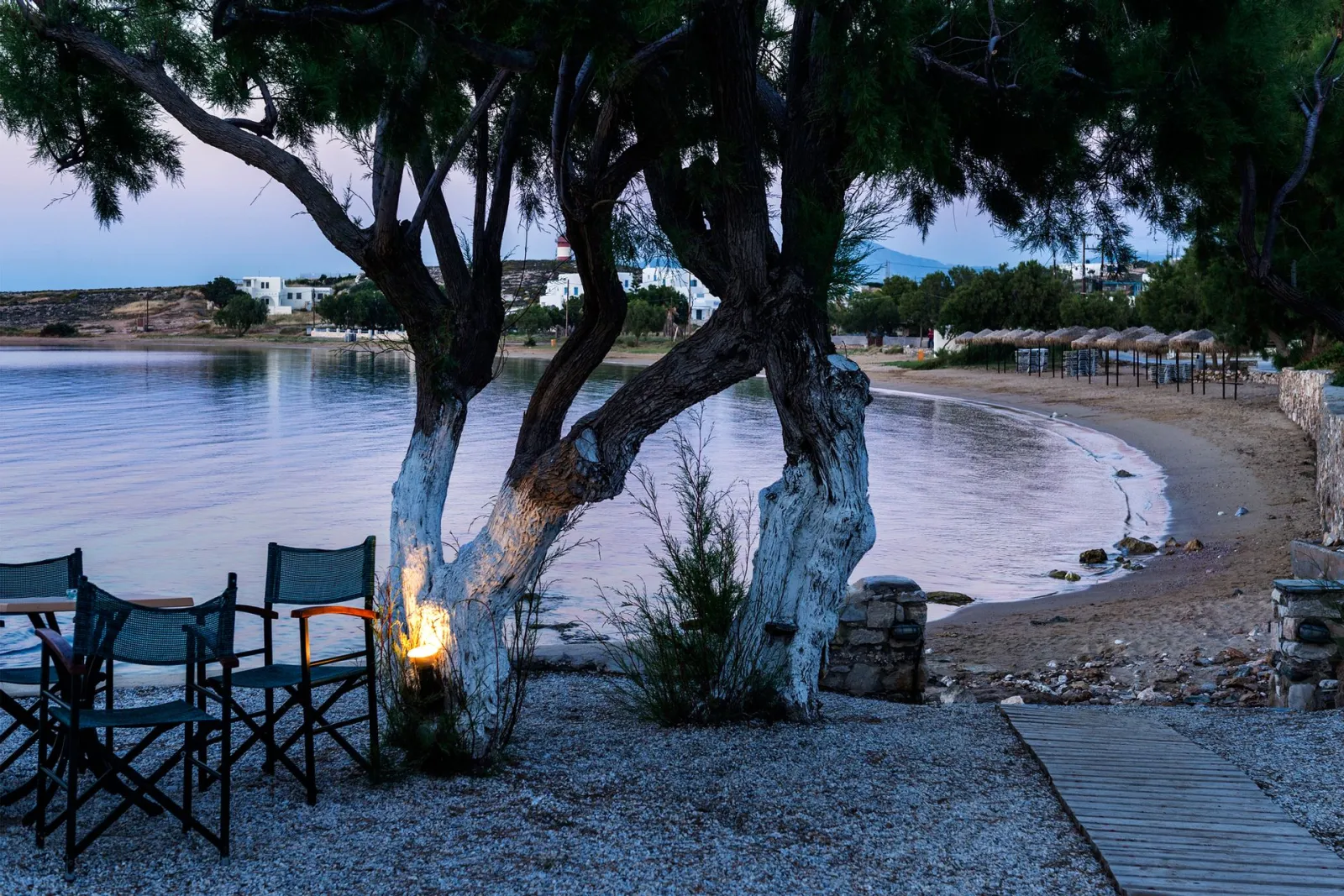 View to the beach
