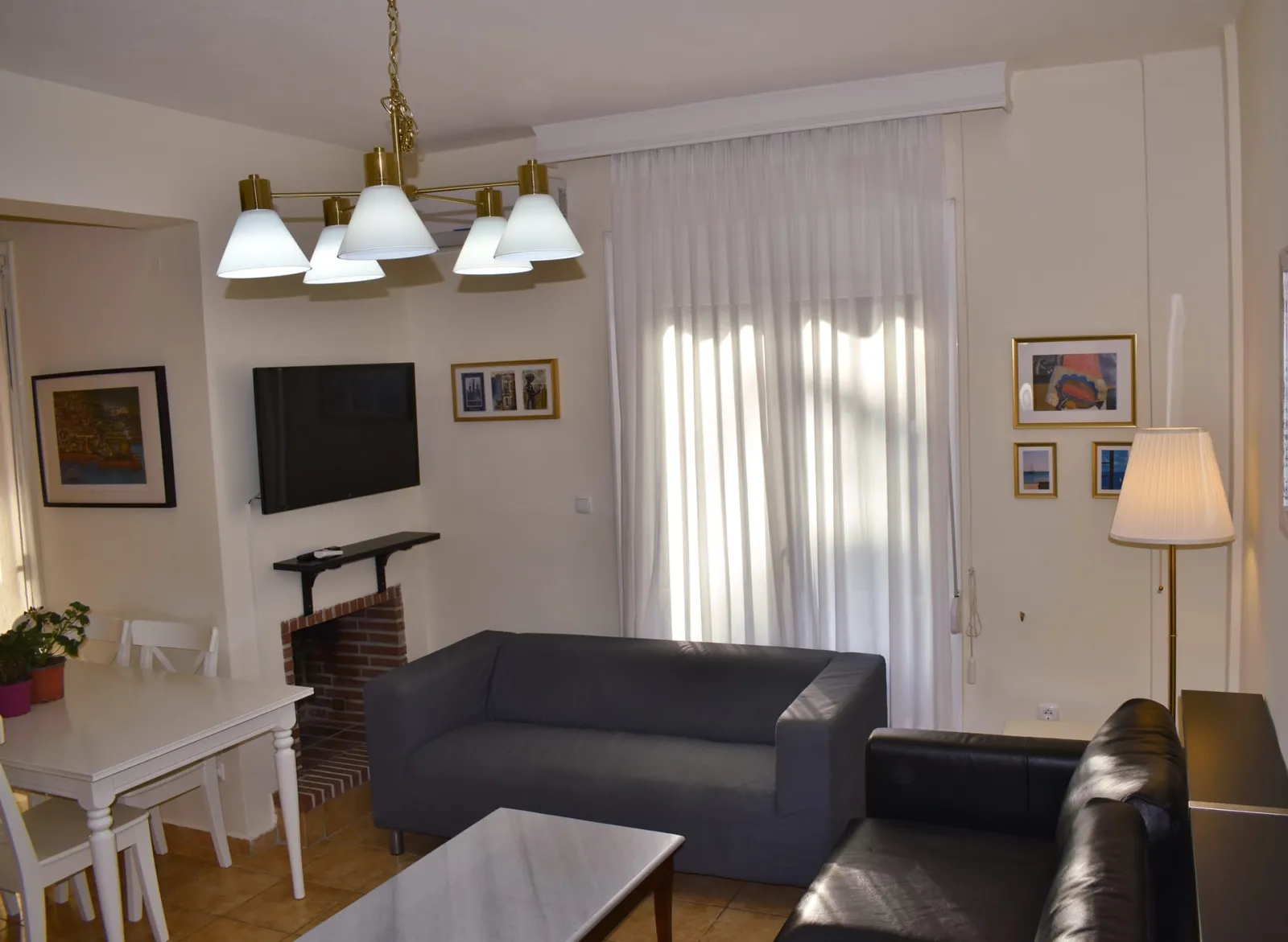 Kripis house villa PefkohoriFirst level- Sitting room with kitchen and private small garden. Also small WC in this level- A/C