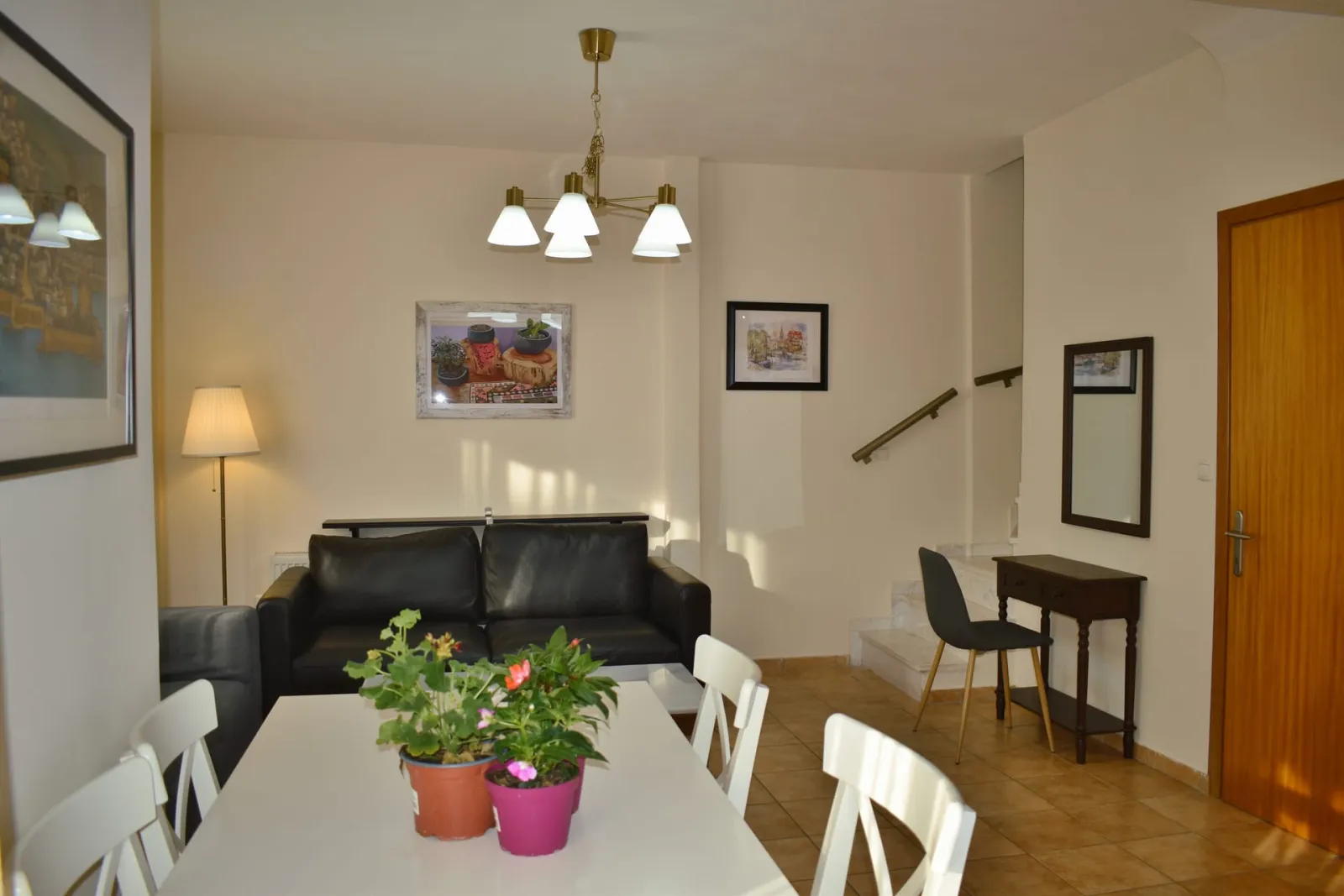 Kripis house villa PefkohoriFirst level- Sitting room with kitchen and private small garden. Also small WC in this level- A/C
