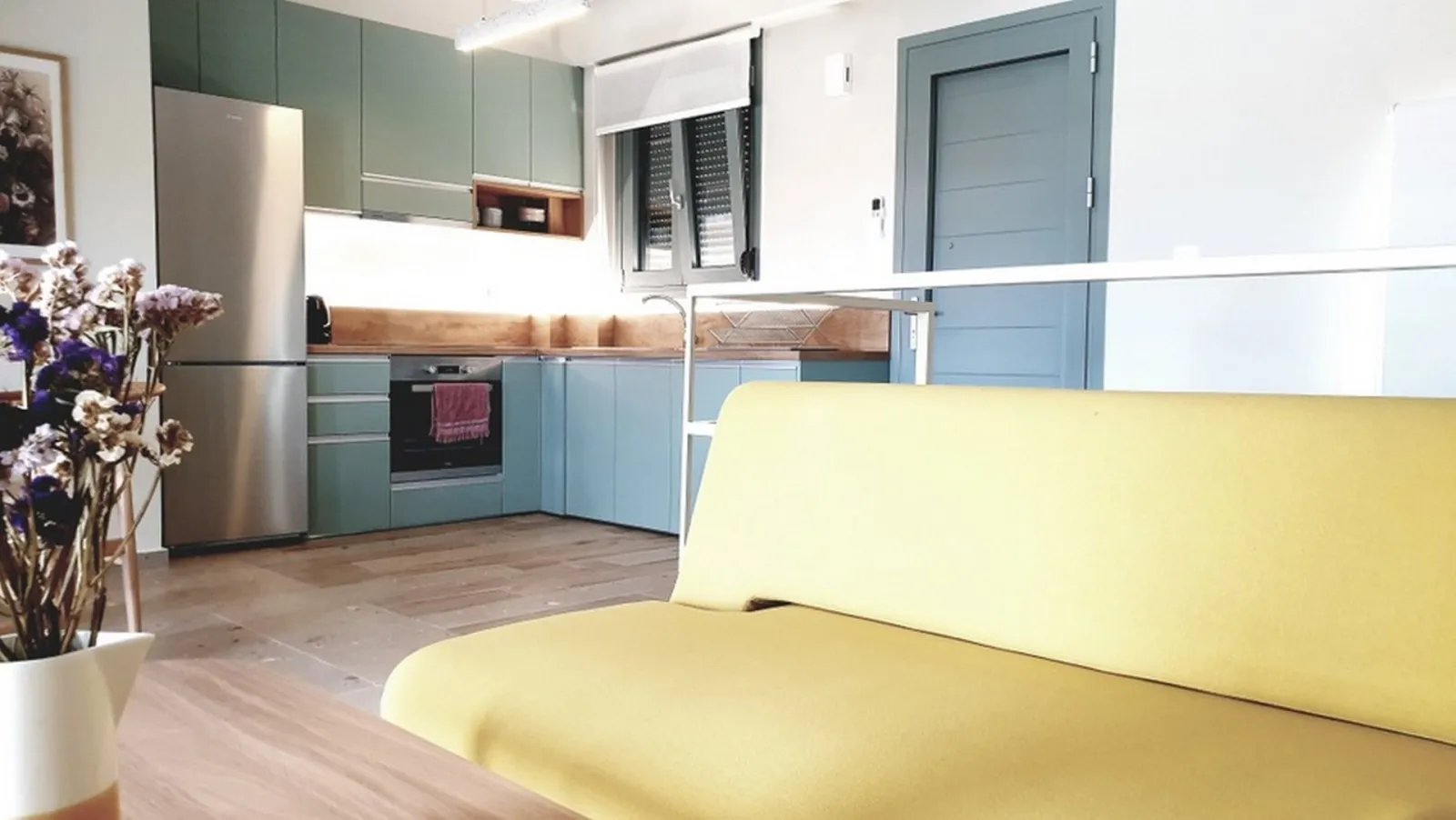 Interior View and Kitchen