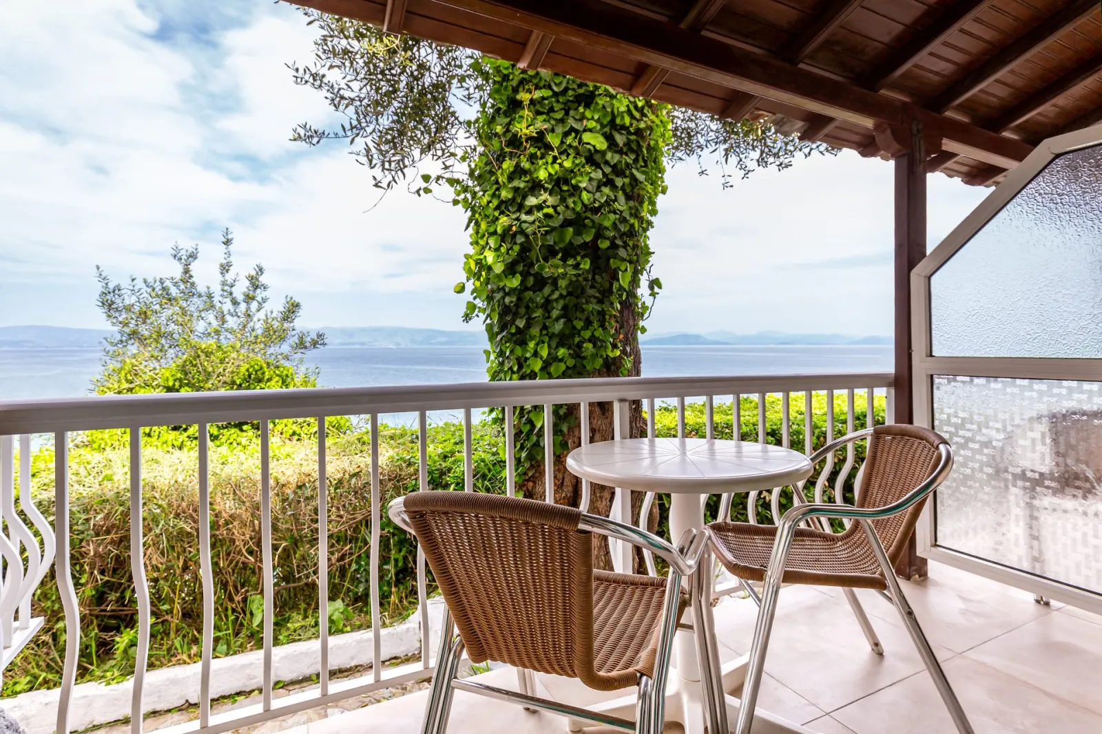 View from sea view bungalows