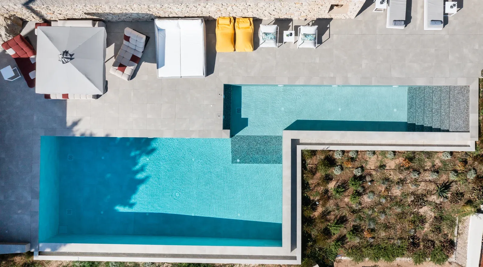 Villa Naya in Lefkada  from above
