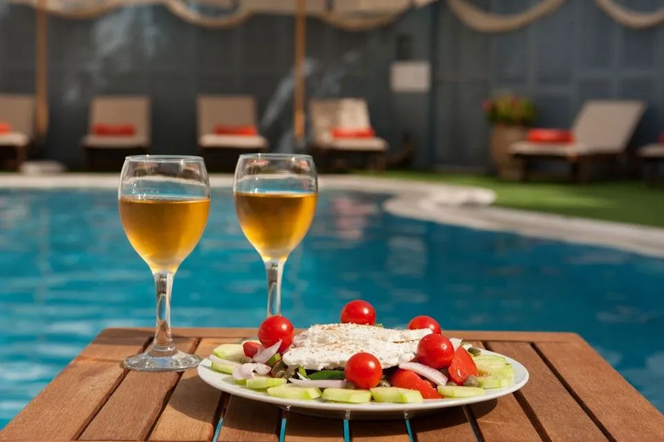 Anna Platanou Hotel main pool area
