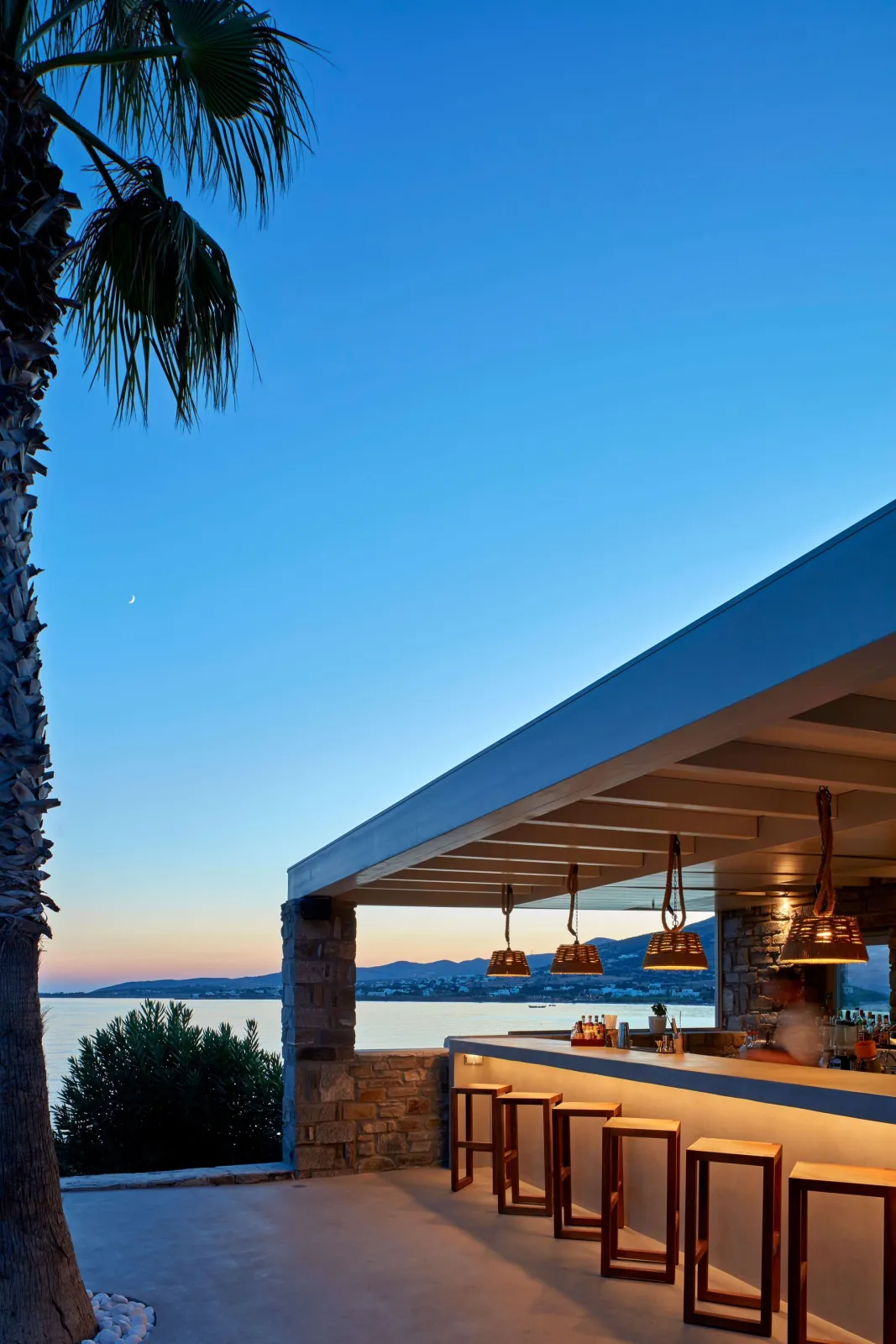 Pool bar by night