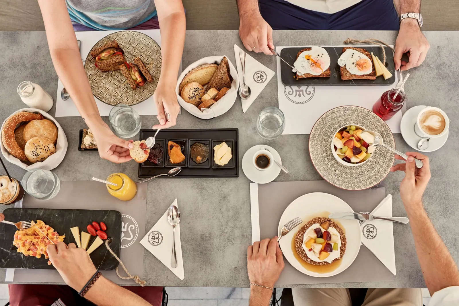 Rich breakfast