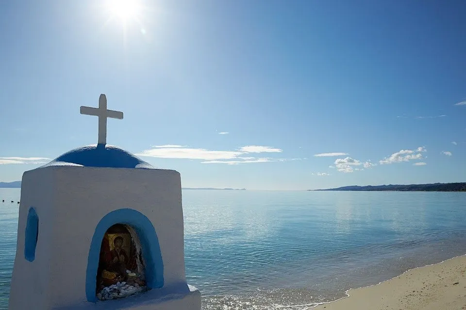 Aegean Melathron-Beach-Saint Marina Church
