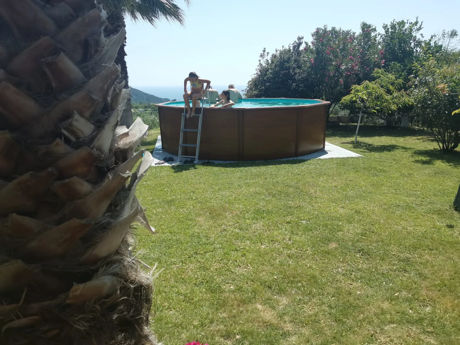 Swimming pool with perfect Nature and Sea view.