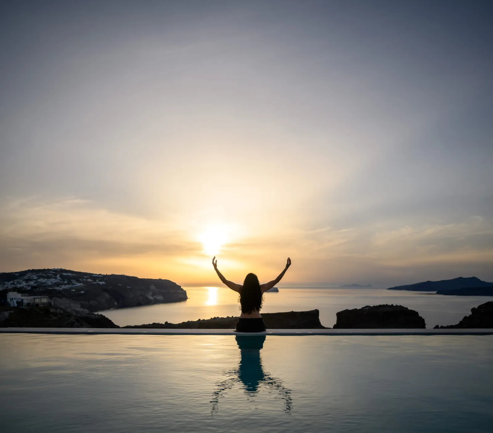Villas with private heated pool and Caldera view