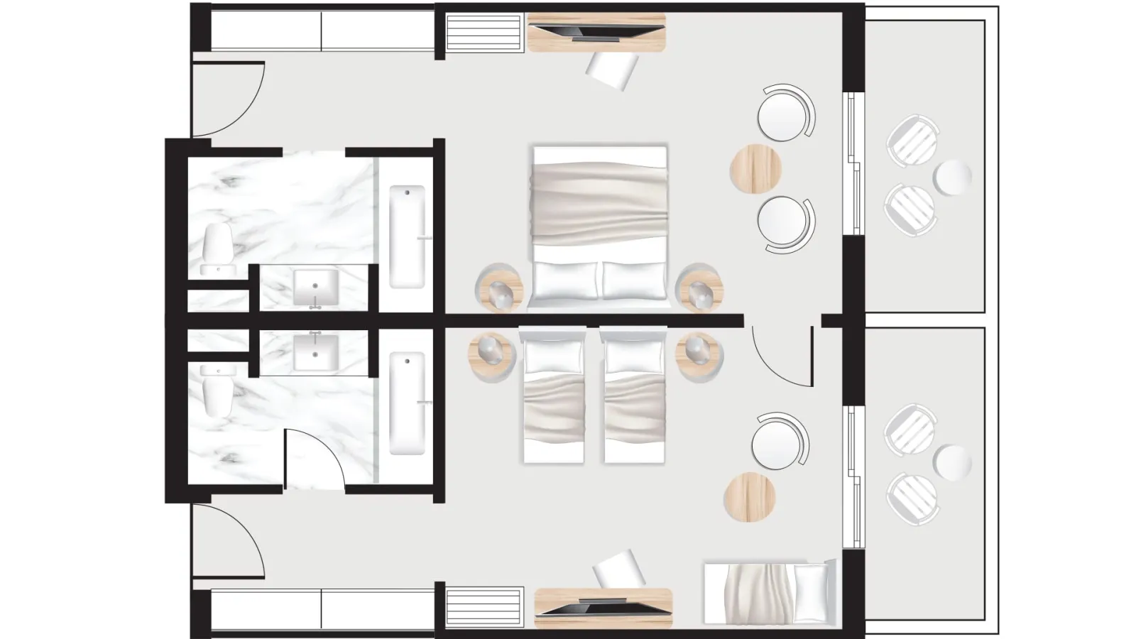 Interconnecting Family Room
