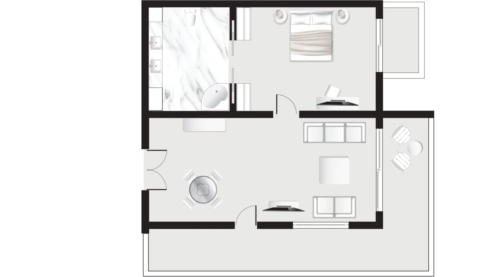 Penthouse Junior Suite Sea View