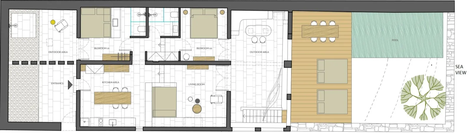 Two bedroom mini villa with private pool