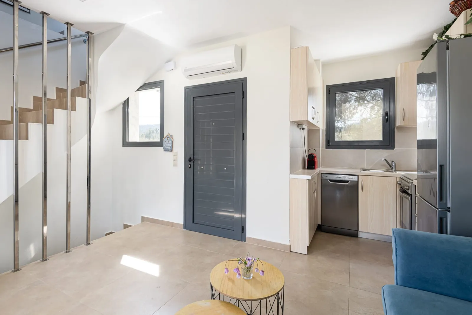 Amalthia Beachfront House in Pefkohori
