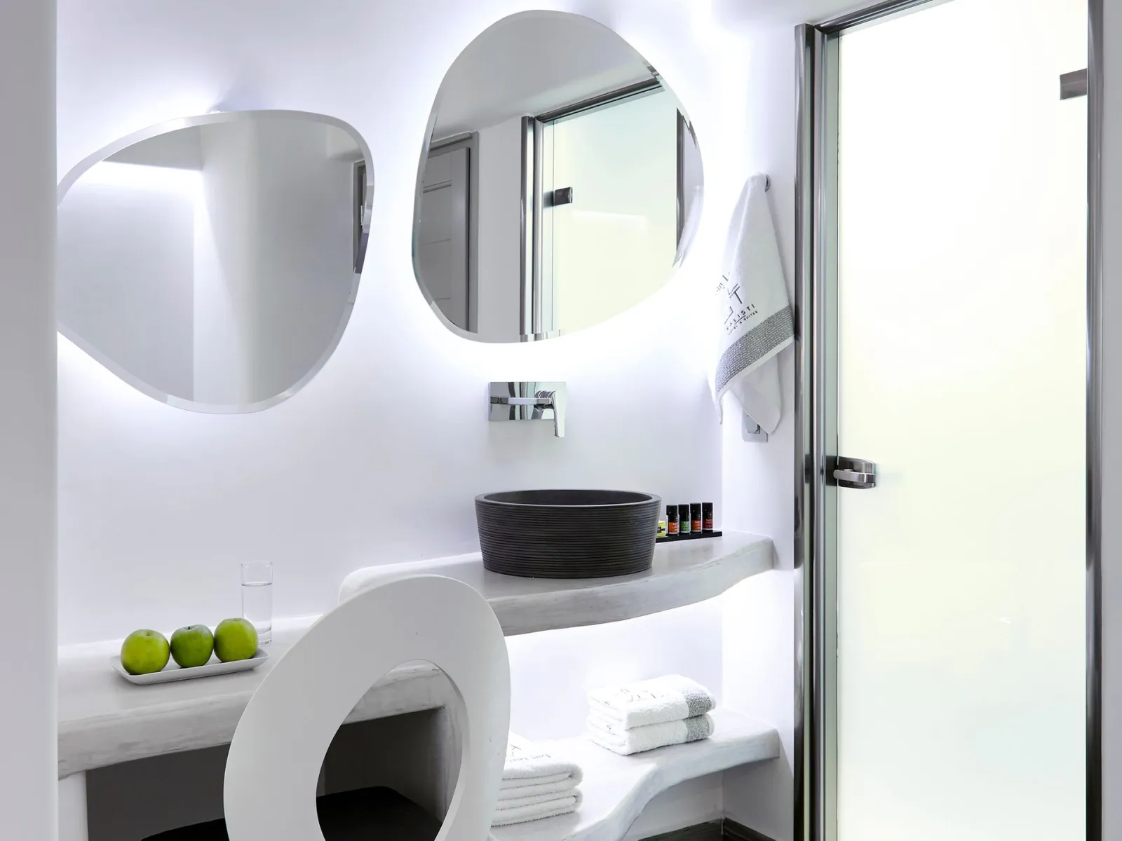Elegant White Deluxe Room with Private Balcony