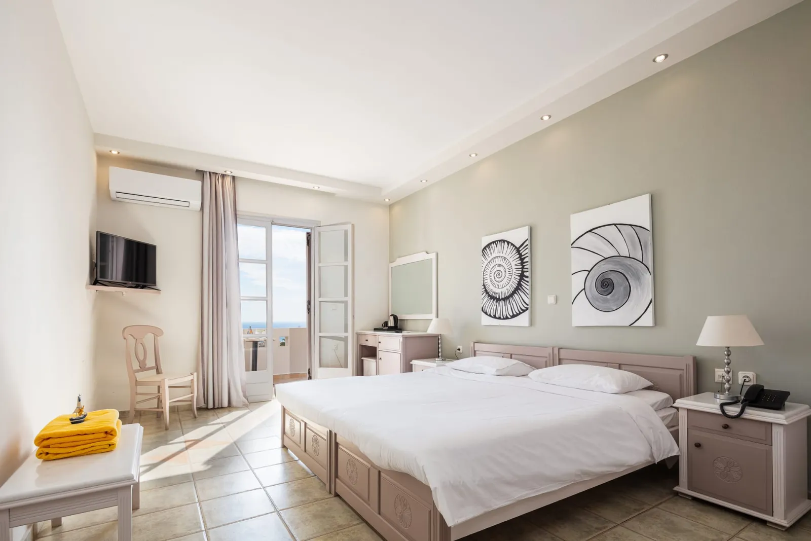 Aegean Room with Balcony & Sea View
