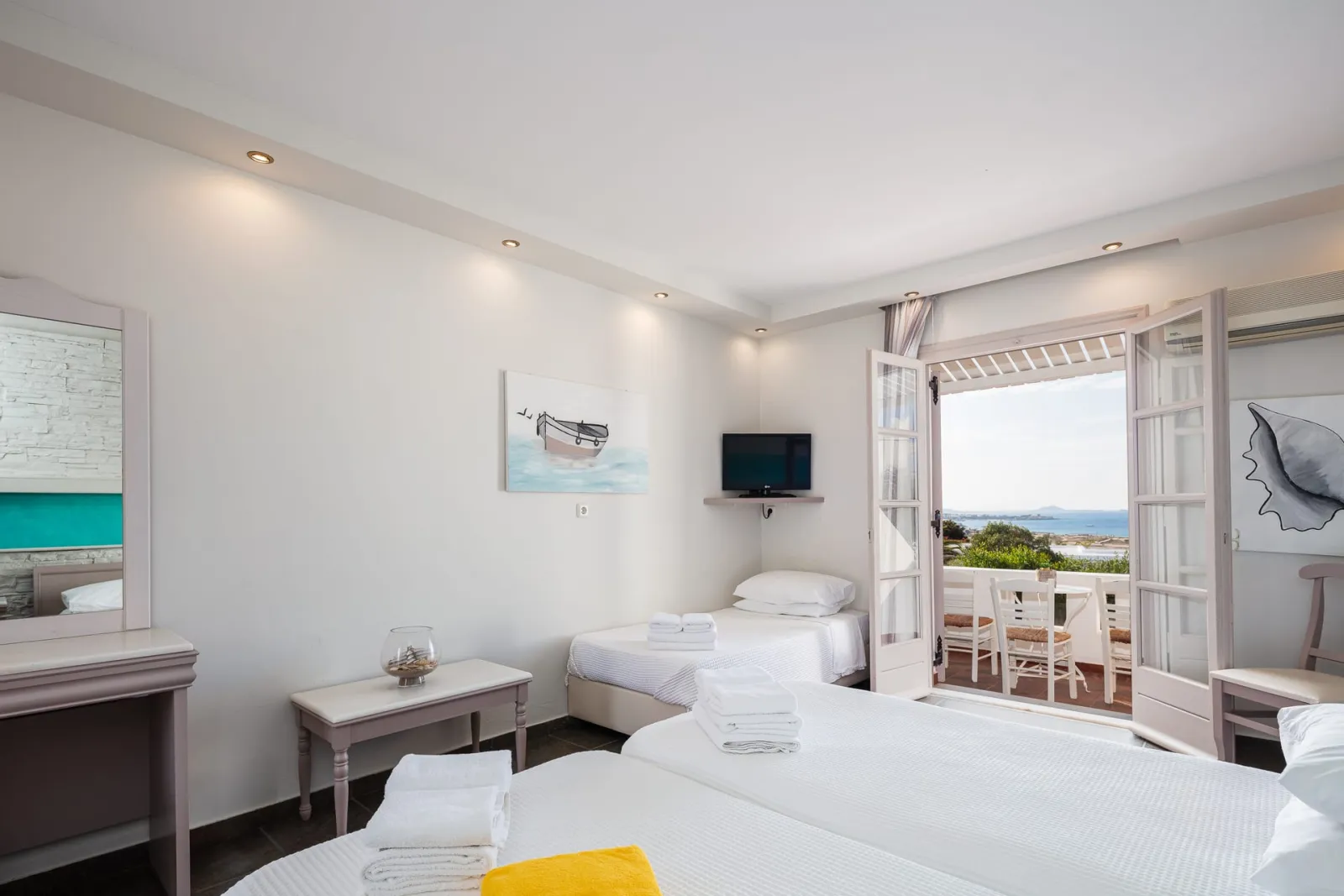 Aegean Triple Room with Terrace &amp; Sea View