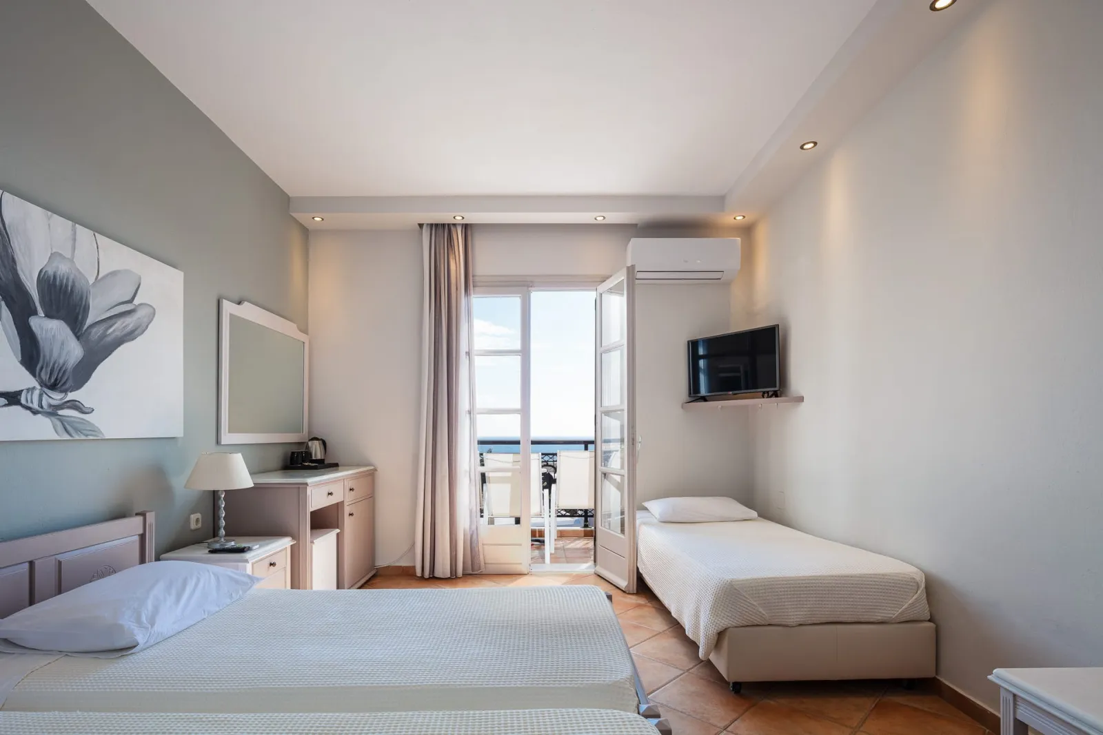Aegean Triple Room with Balcony &amp; Sea View