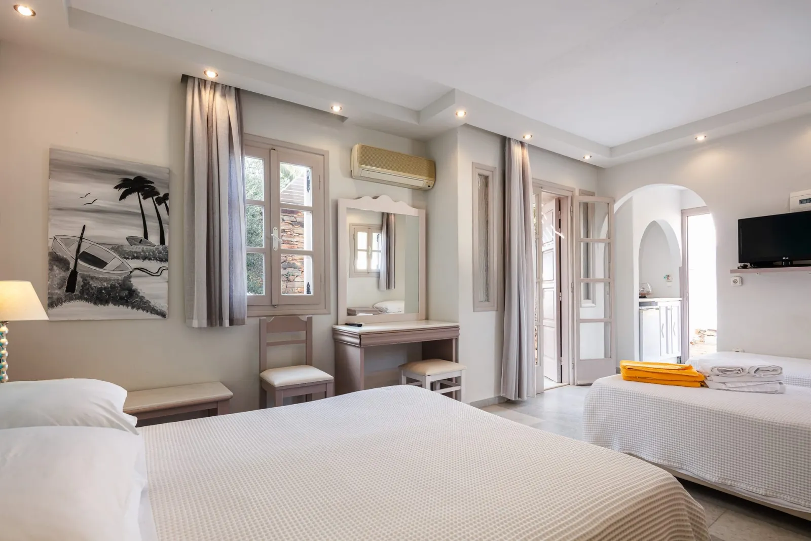 Aegean Quadruple Room with Terrace & Sea View