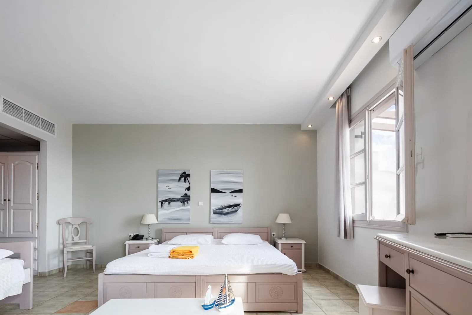 Aegean Quadruple Room with Balcony &amp; Sea View