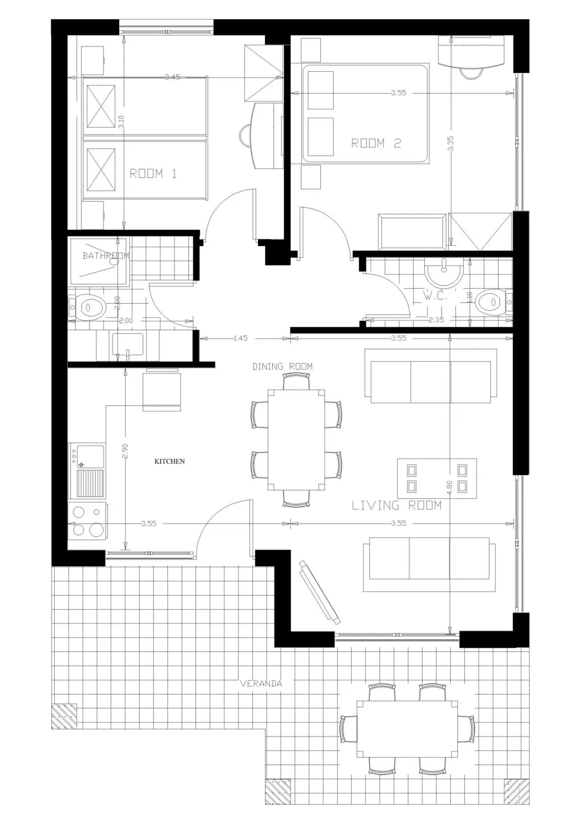 Family Suite 2-Bedroom Sea View Ground Floor