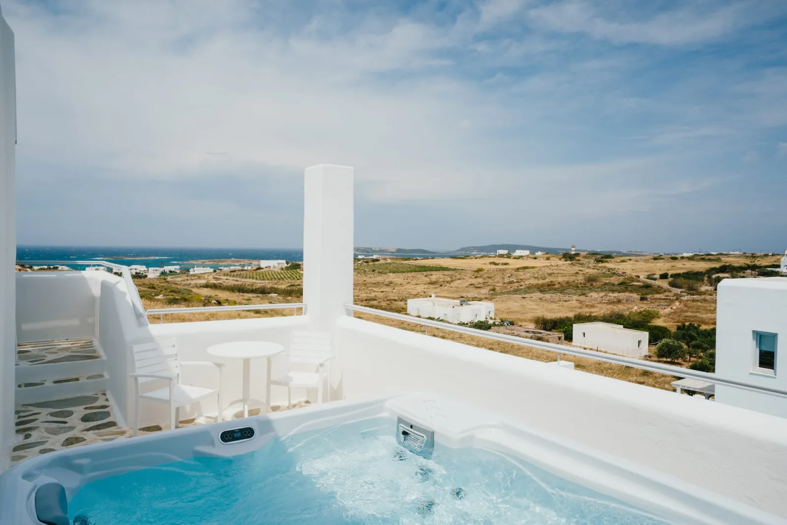 Family Room with Jetted Tub and Sea View