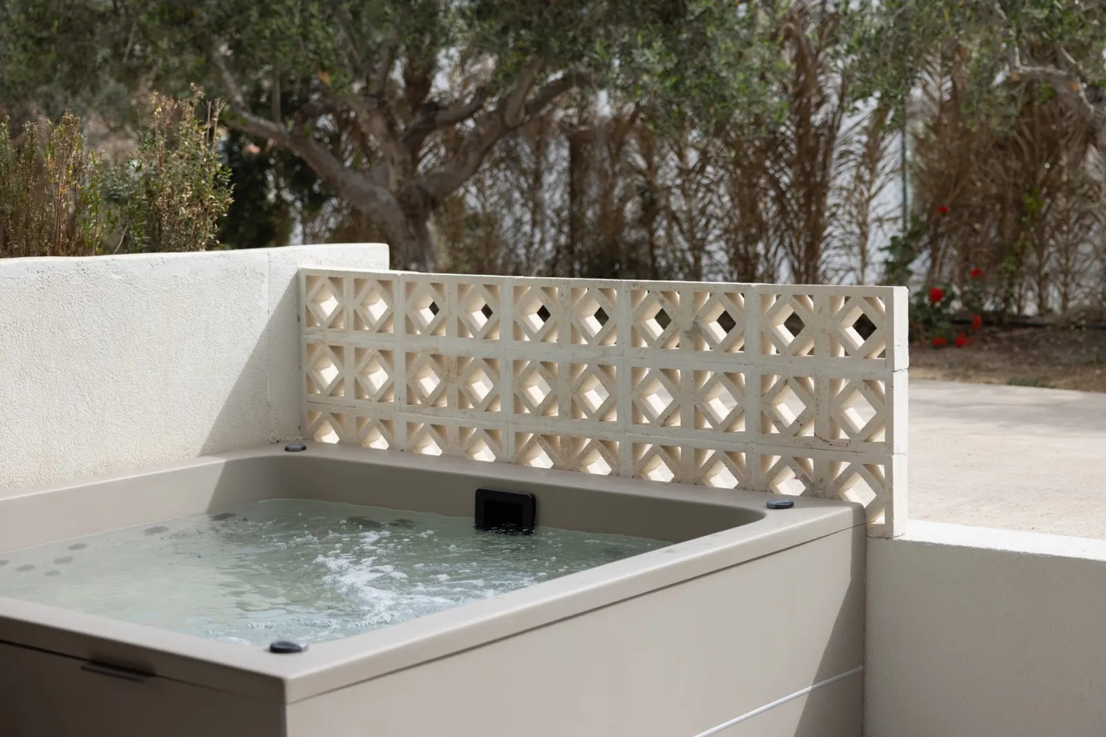 Junior Suite with Open Air Hot Tub and Garden View