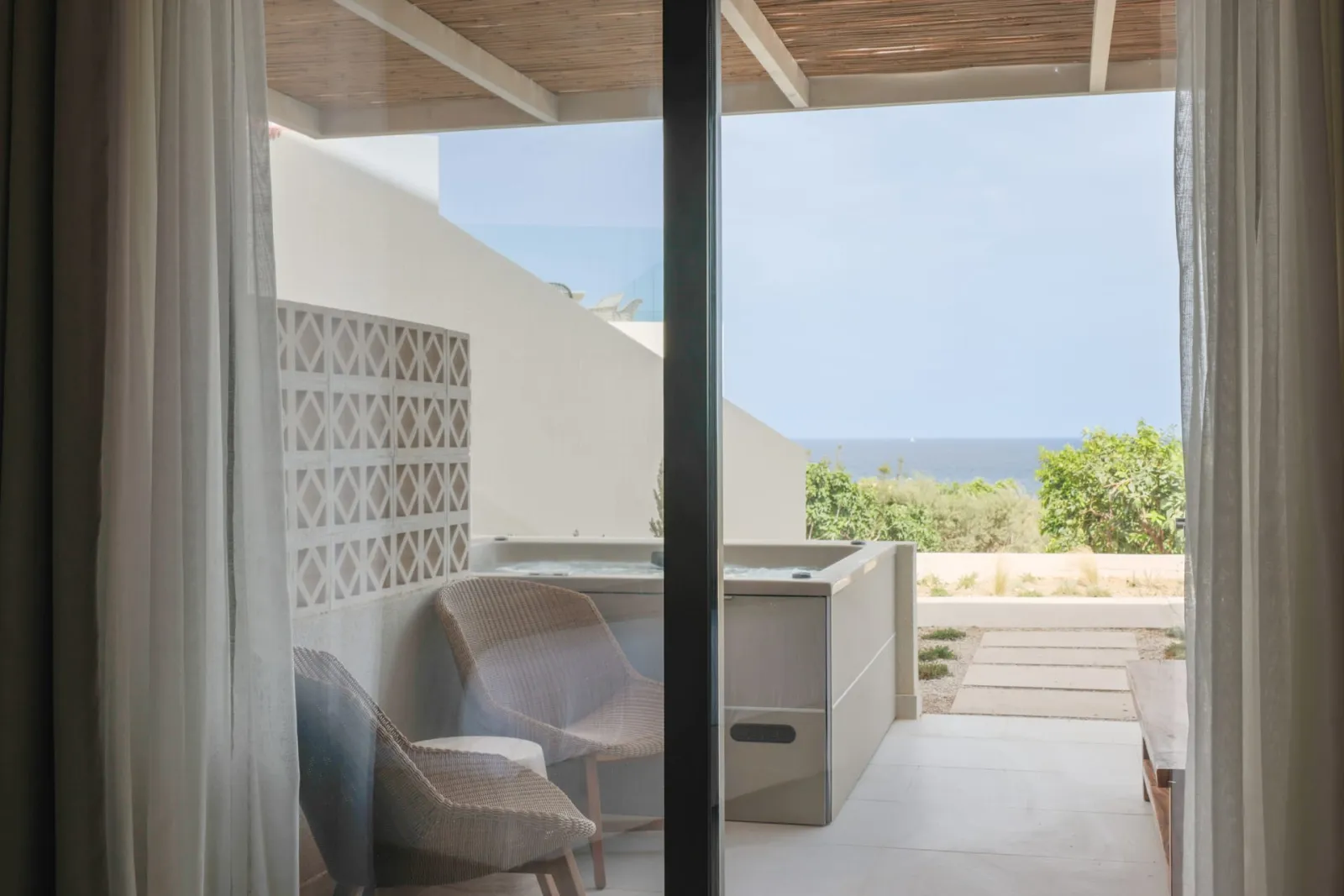 Superior Double Room with Open Air Hot Tub and Sea View