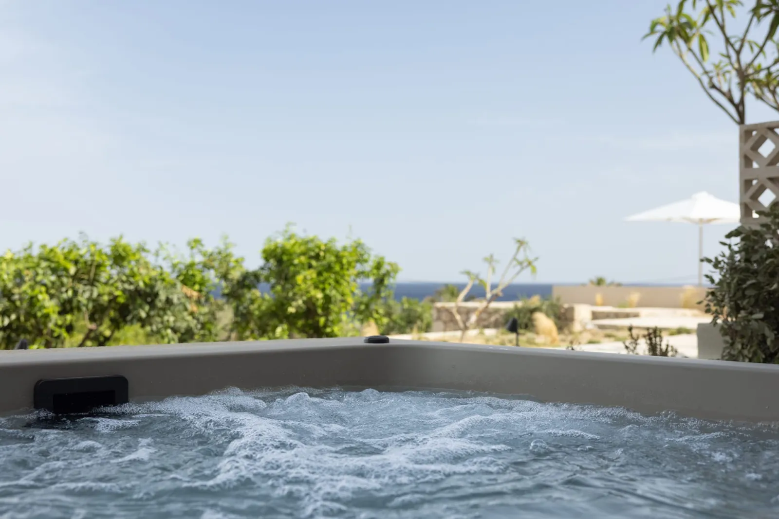 Superior Double Room with Open Air Hot Tub and Sea View