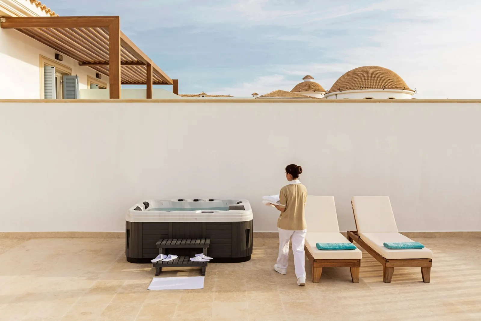 Bungalow Sea View with outdoor Whirlpool Spa (JAZZI)
