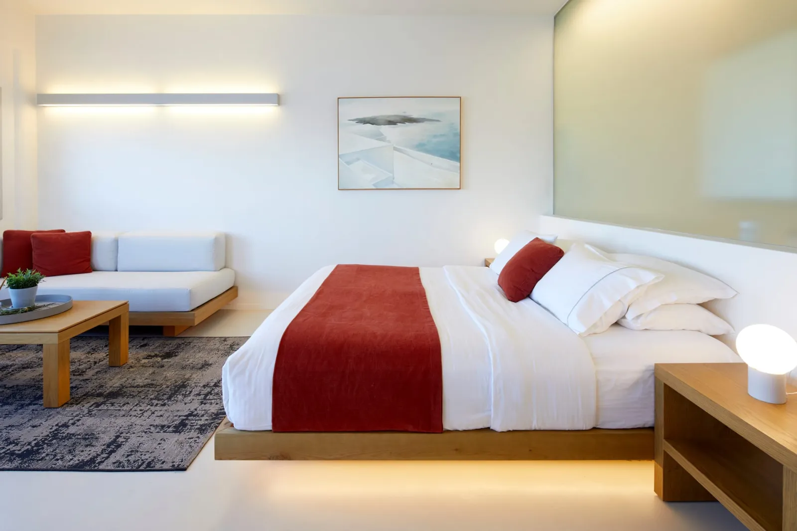 Red Suite with Full Privacy | Heated Plunge Pool and Caldera View