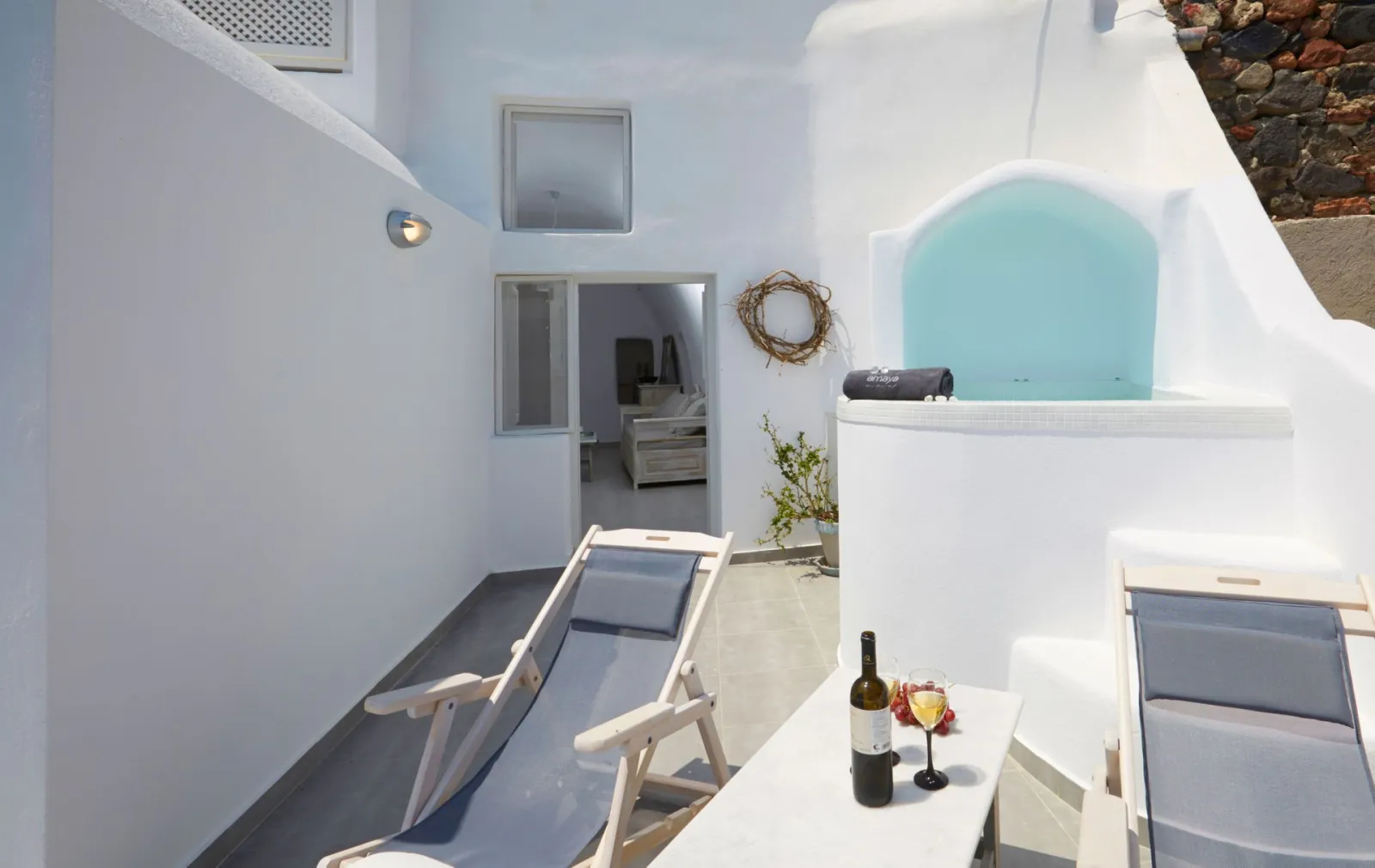 Amaya Castro Villa | Caldera View-Outdoor Hot Tub