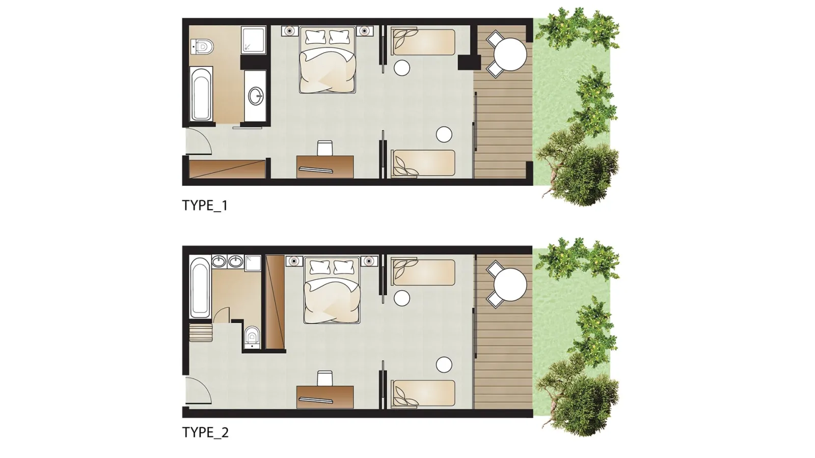 Superior Family Room Garden View