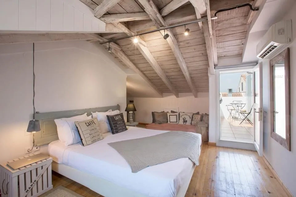 Deluxe Loft with balcony and Partial Sea View in Amymone Building ( 3rd floor )