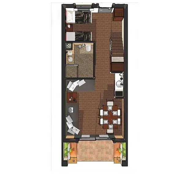 Maisonette 60-62 sq.m