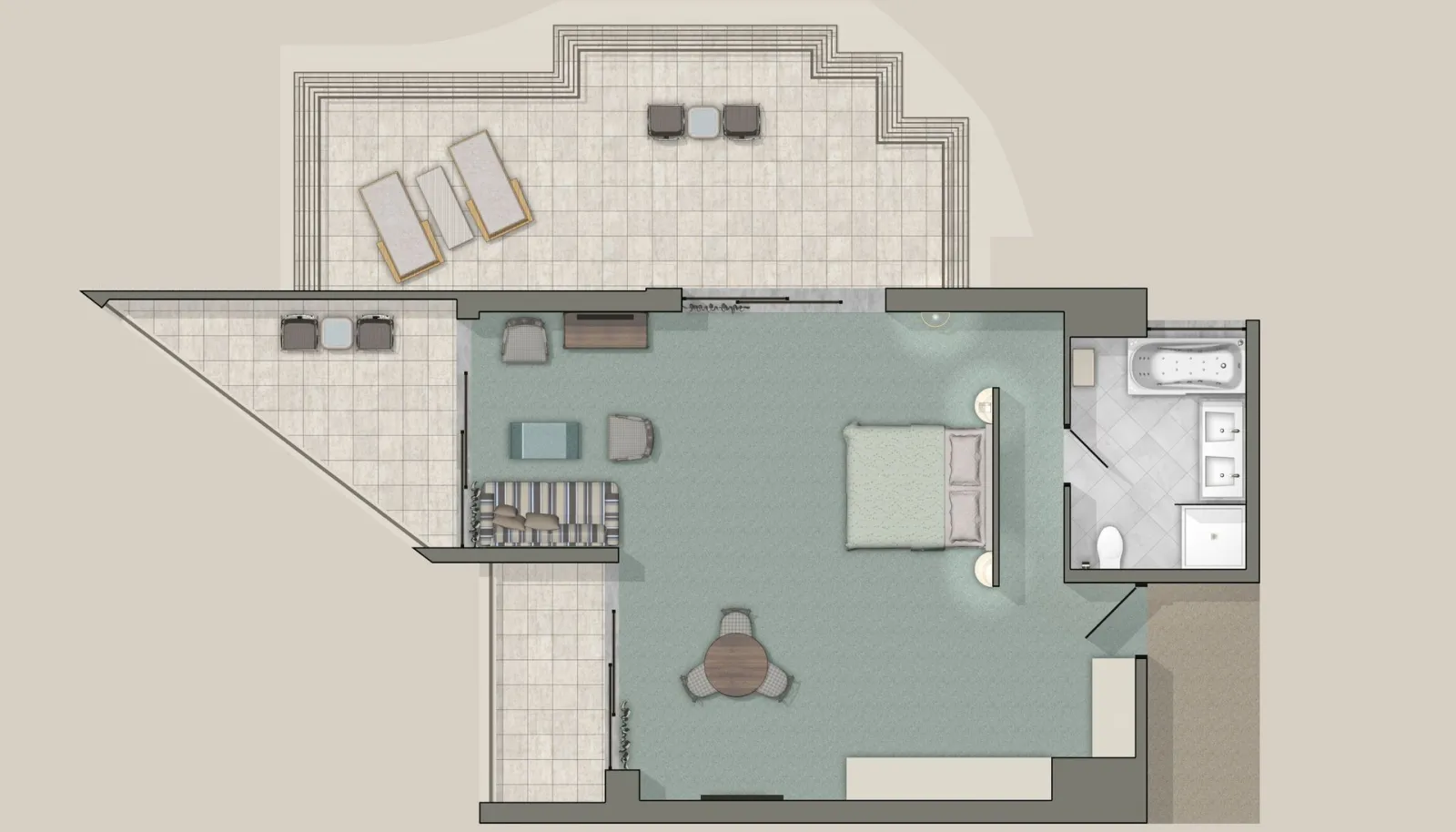 Mythica Executive Suite - Sea View