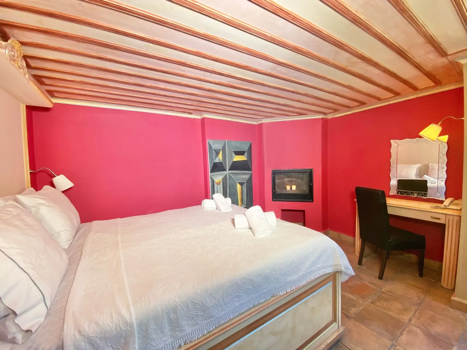 Suite with Fireplace