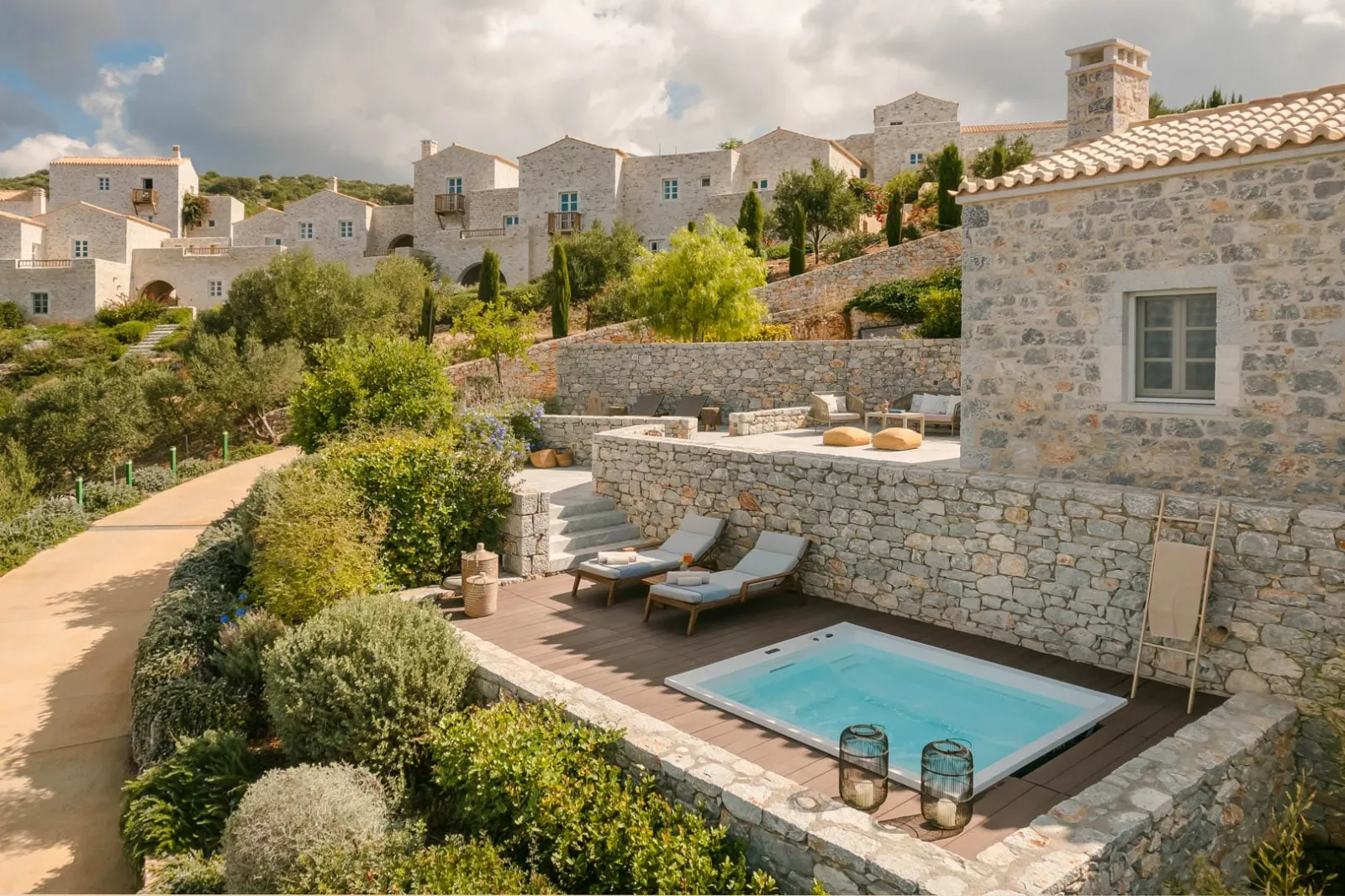 The Villa with outdoor Jacuzzi