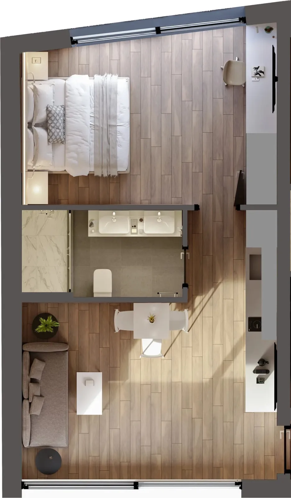 One Bedroom Superior Apartment with Private Garden