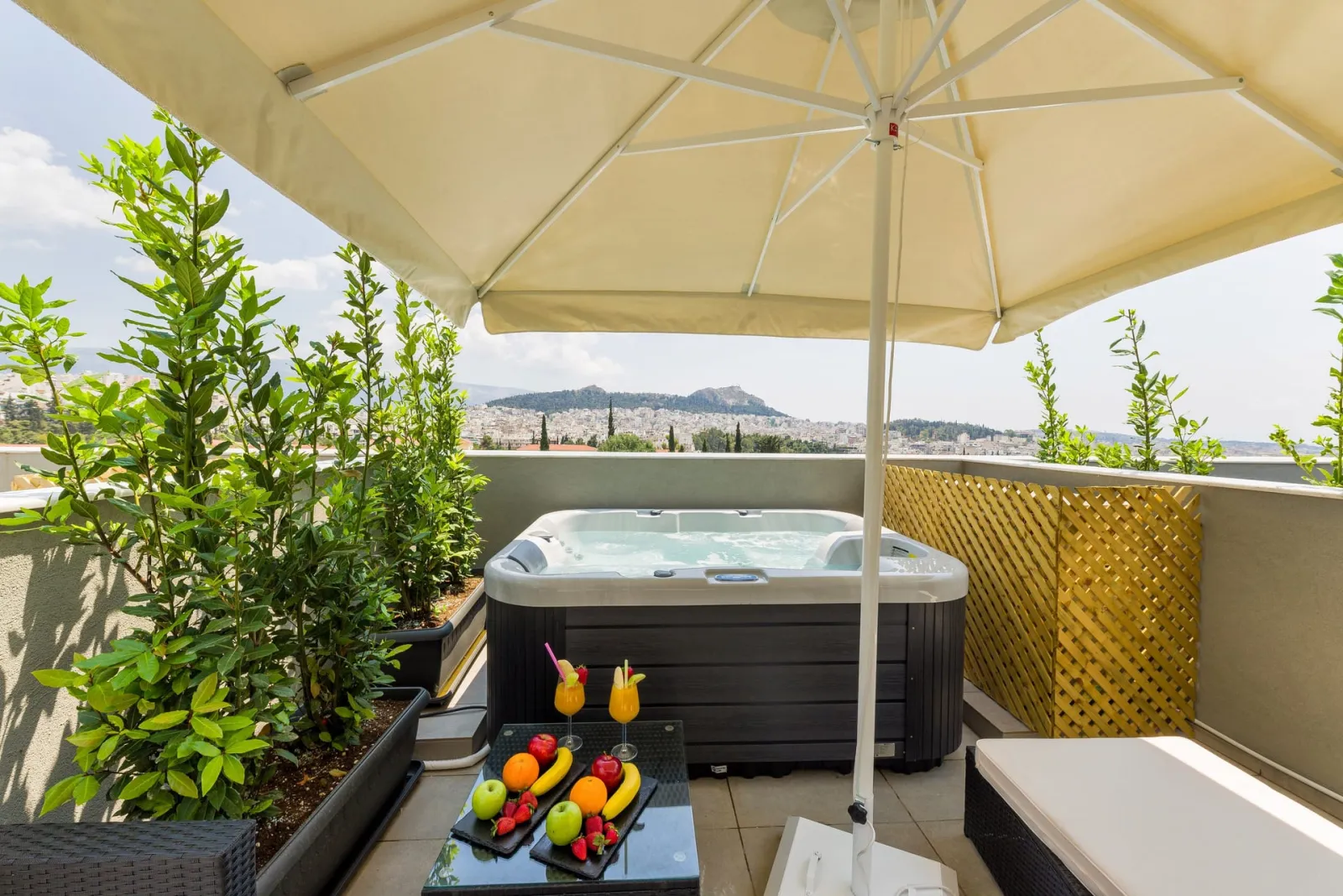 Acropolis Panorama Maisonette with heated outdoor jacuzzi